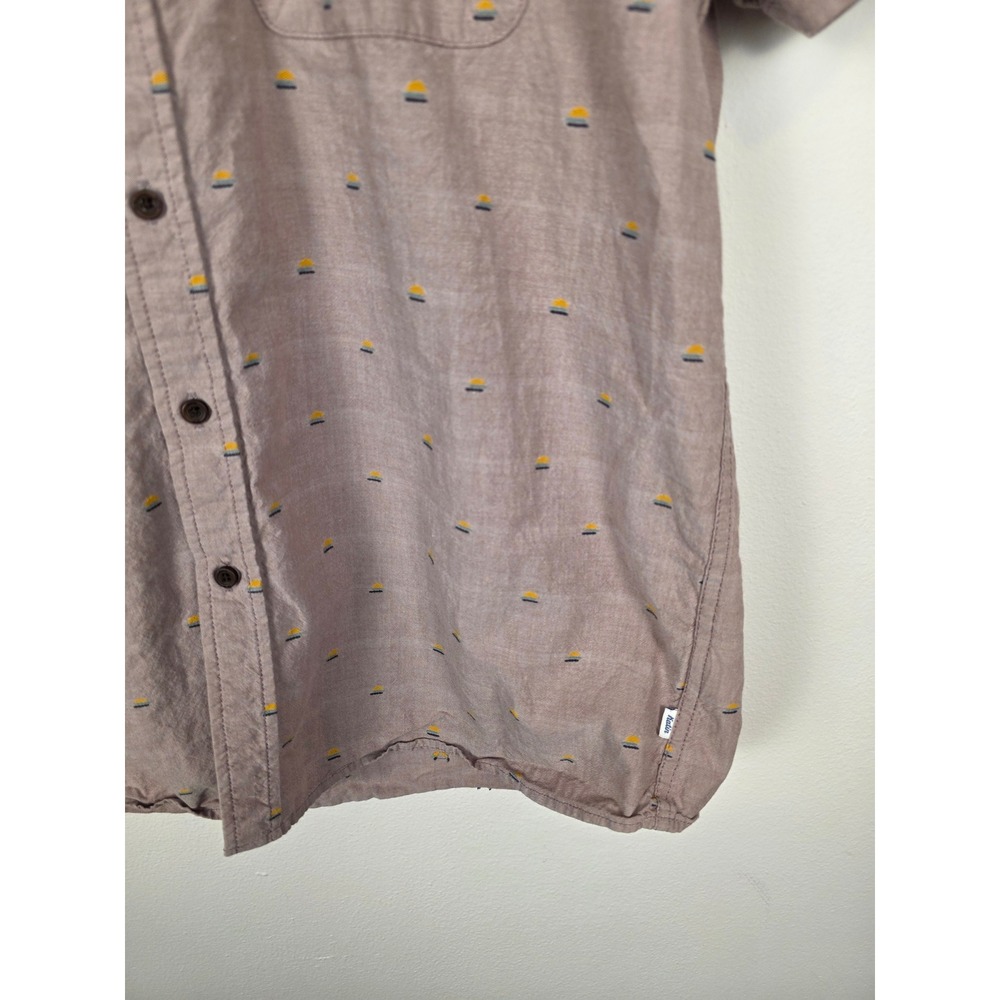 Katin Men's‎ Short Sleeve Button Up Shirt Sun Print Size Medium - Picture 4 of 7